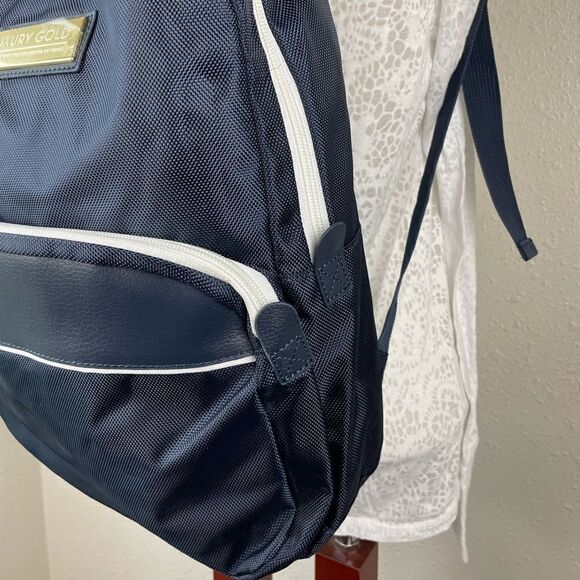 NWOT Luxury Gold Backpack - Picture 3 of 9